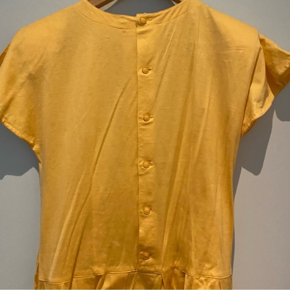 Vintage Cacharel cotton flutter sleeved midi sundress - Picture 2 of 8